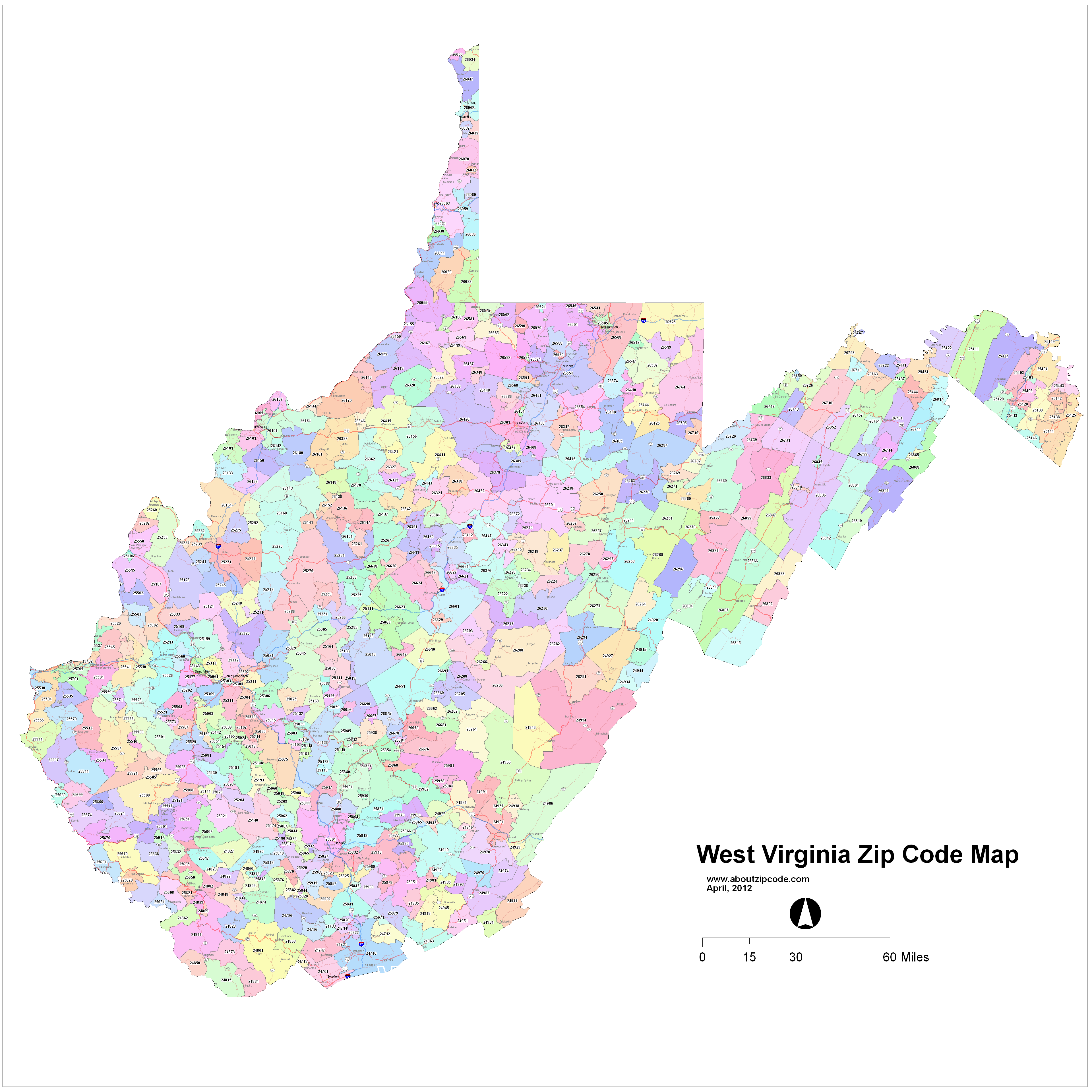 west-virginia-zip-code-maps-free-west-virginia-zip-code-maps
